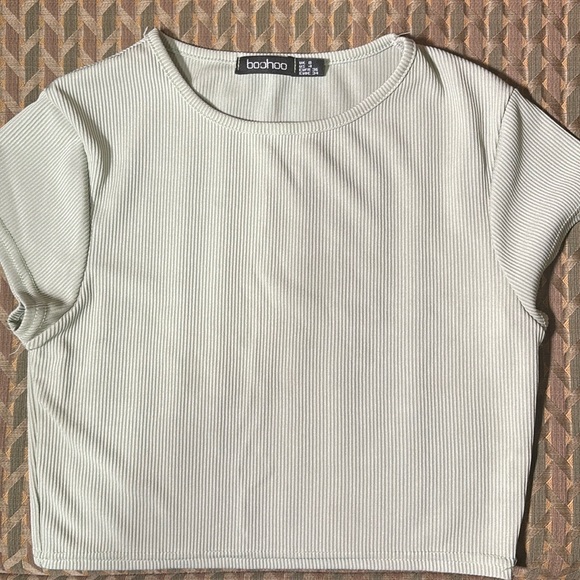 Boohoo mint green crop top - Picture 1 of 3